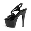 Pleaser - ADORE730 Sandale à bride à la cheville, Pole dance chaussures - Chaussures de pole dance - Noir Product image